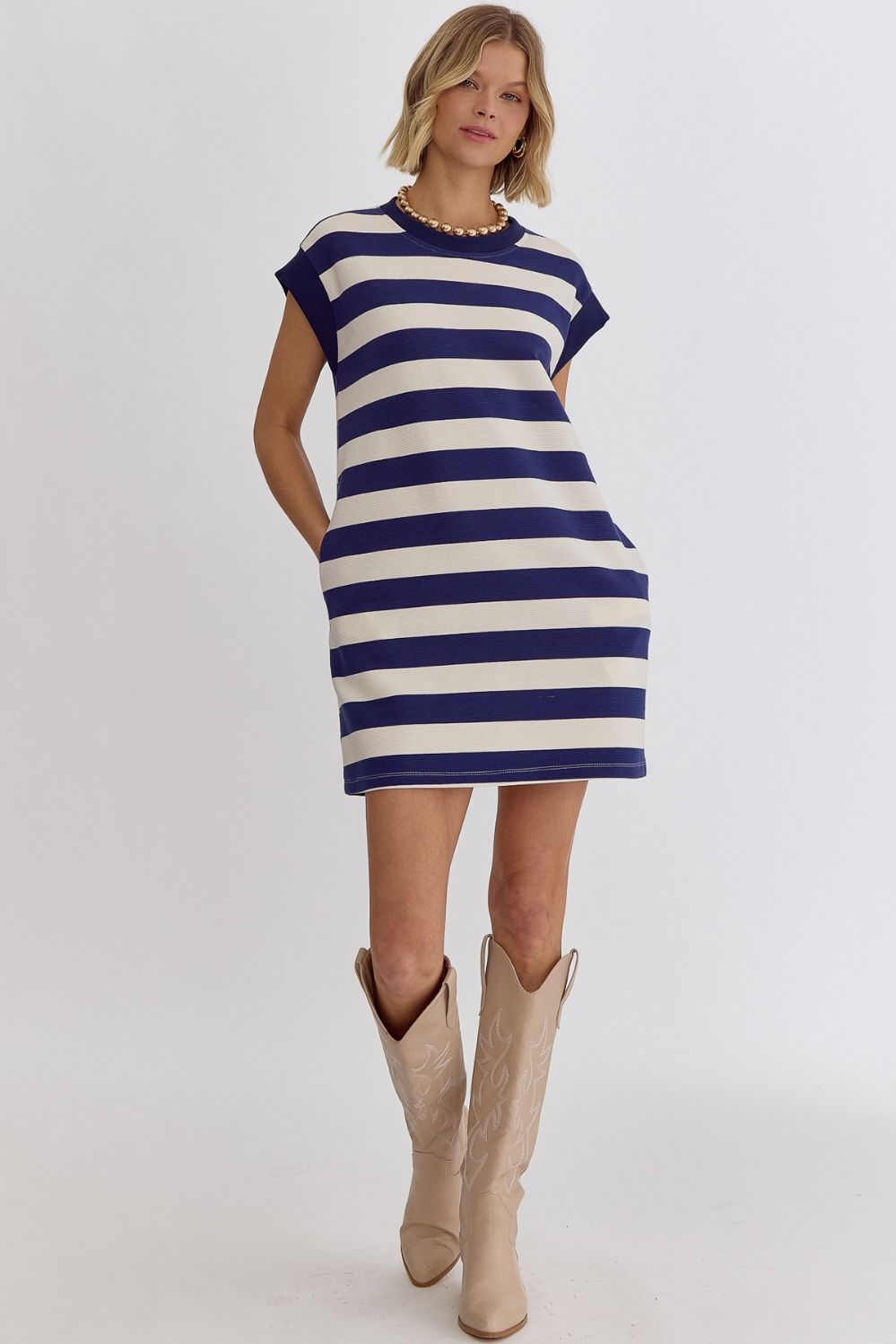 Nautical Miles Mini Dress