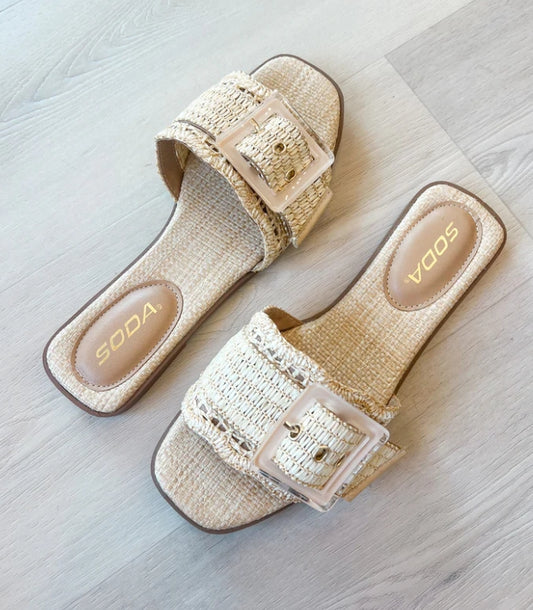 Nayan Natural Raffia Sandal