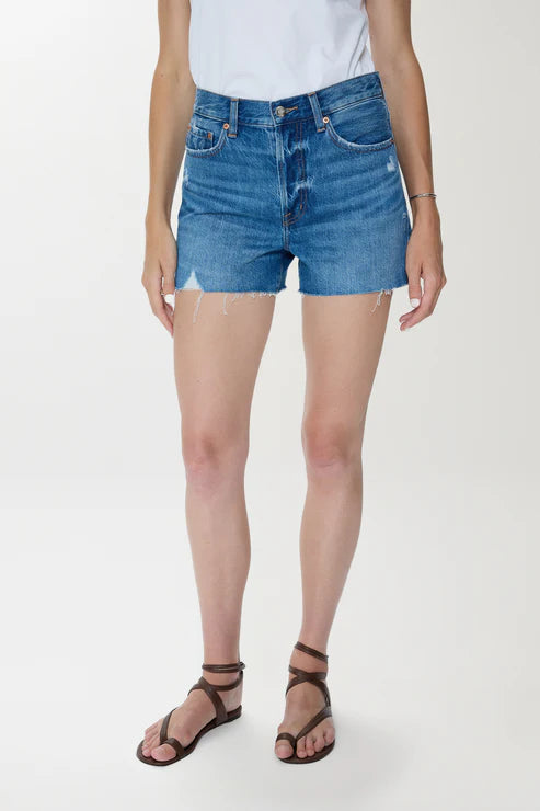 Nova High Rise Cut Off Shorts In Calling