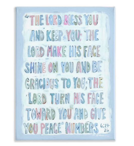 Chelsea McShane Numbers Verse 6:24-26 Canvas
