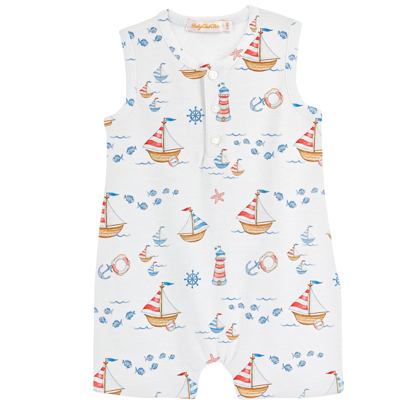 Baby Chic Ocean Adventure Romper