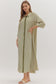 Olive Stripe Midi