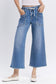Olivia High Rise Drawstring Waistband Wide Leg Jeans