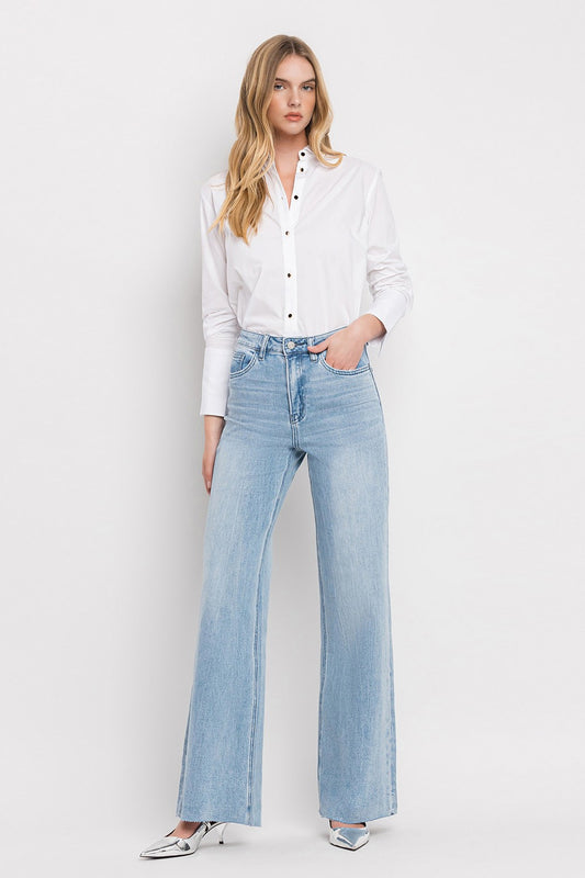Olivia High Rise Wide Leg in Light Denim