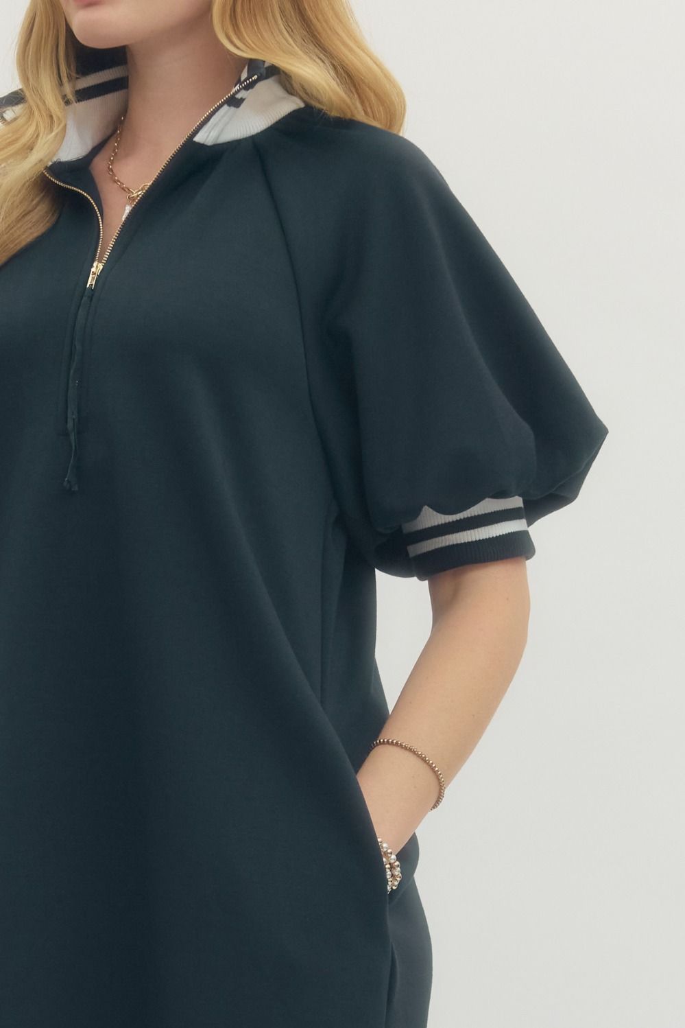 On The Go Mini Dress In Navy