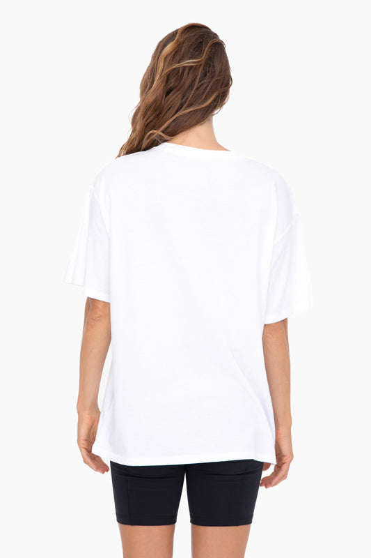 Organic Cotton Boyfriend Tee in White