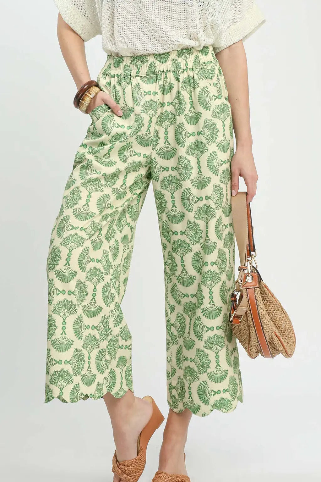 Parisian Bloom Pants In Sage