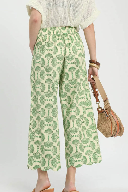Parisian Bloom Pants In Sage