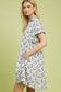 Parisian Bloom Shirt Dress In Blue