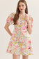 Pastel Bloom Mini Dress