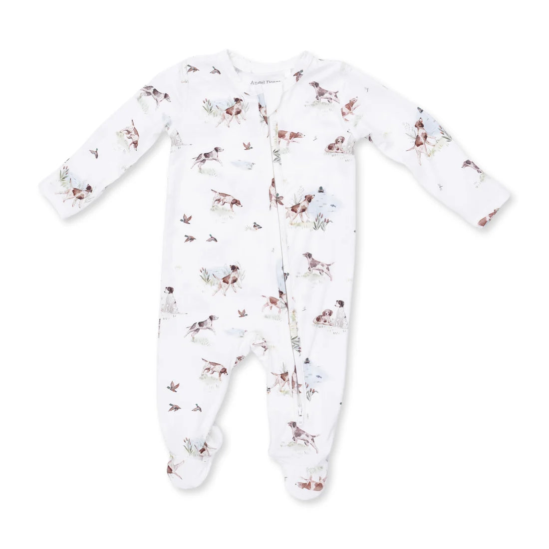 Angel Dear Pointer Pups & Duck Buddies 2 Way Zipper Footie