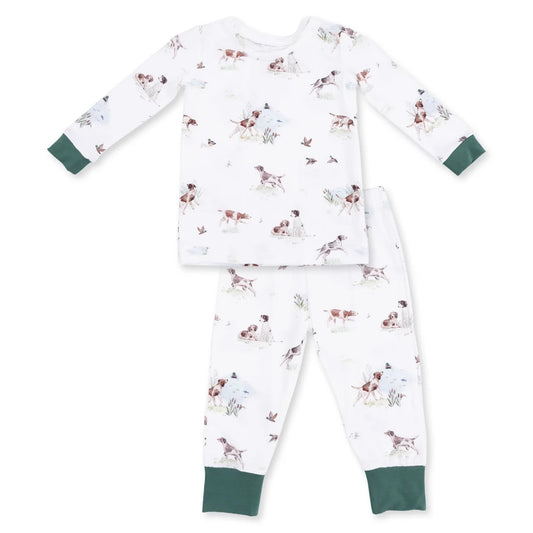 Angel Dear Pointer Pups & Duck Buddies Long Sleeve Loungewear Set