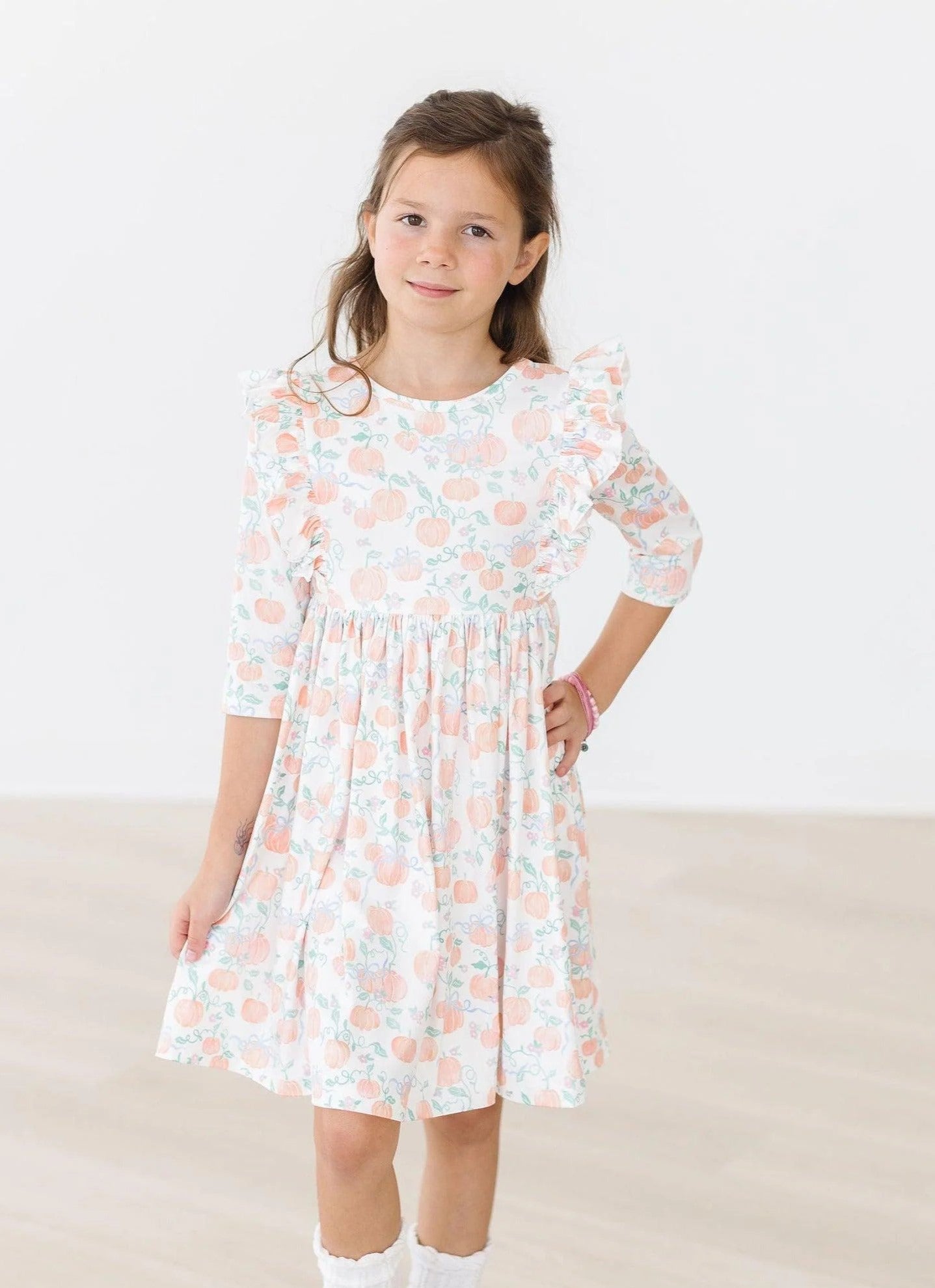 Mila Rose Pretty Pumpkins Twirl Dress