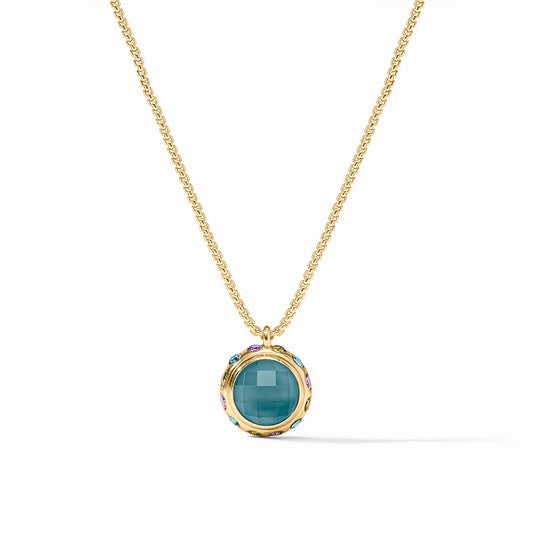 Julie Vos Rainbow Delicate Necklace In Montana Blue