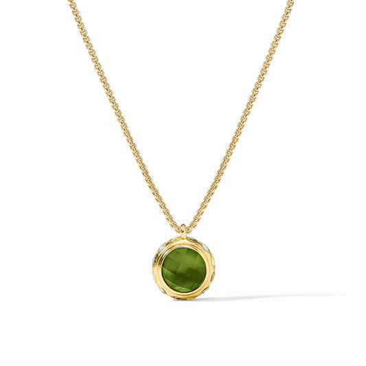 Julie Vos Rainbow Delicate Necklace In Iridescent Palmetto Green