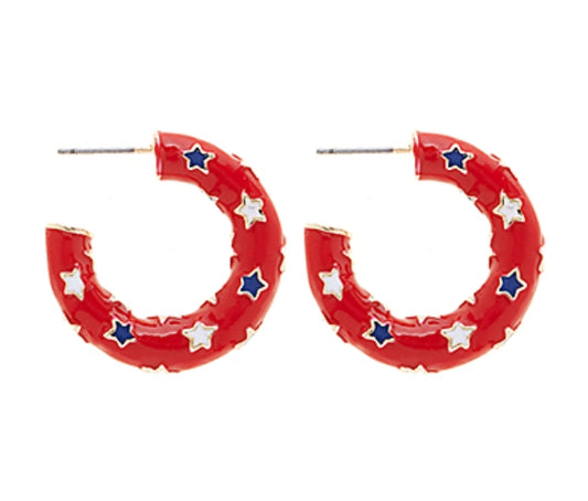 USA Red Star Hoop