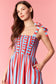 Red and Blue Stripe Midi