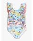 RuffleButts Beach Day Waterfall One Piece Swimsuit