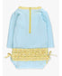 RuffleButts Blue Breeze Seersucker One Piece Rash Guard