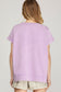 Wash Cotton Oversized Tee in Lavender