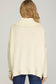 Long Sleeve Turtleneck Tunic in Cream