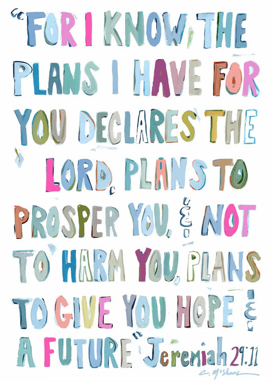 Chelsea McShane Art Jeremiah 29:11 Acrylic