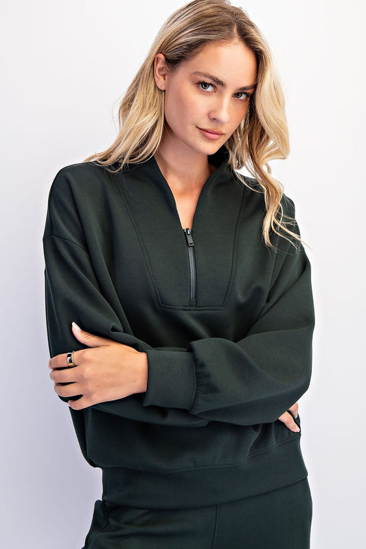 Scuba Luxe Pants Set In Regency Green