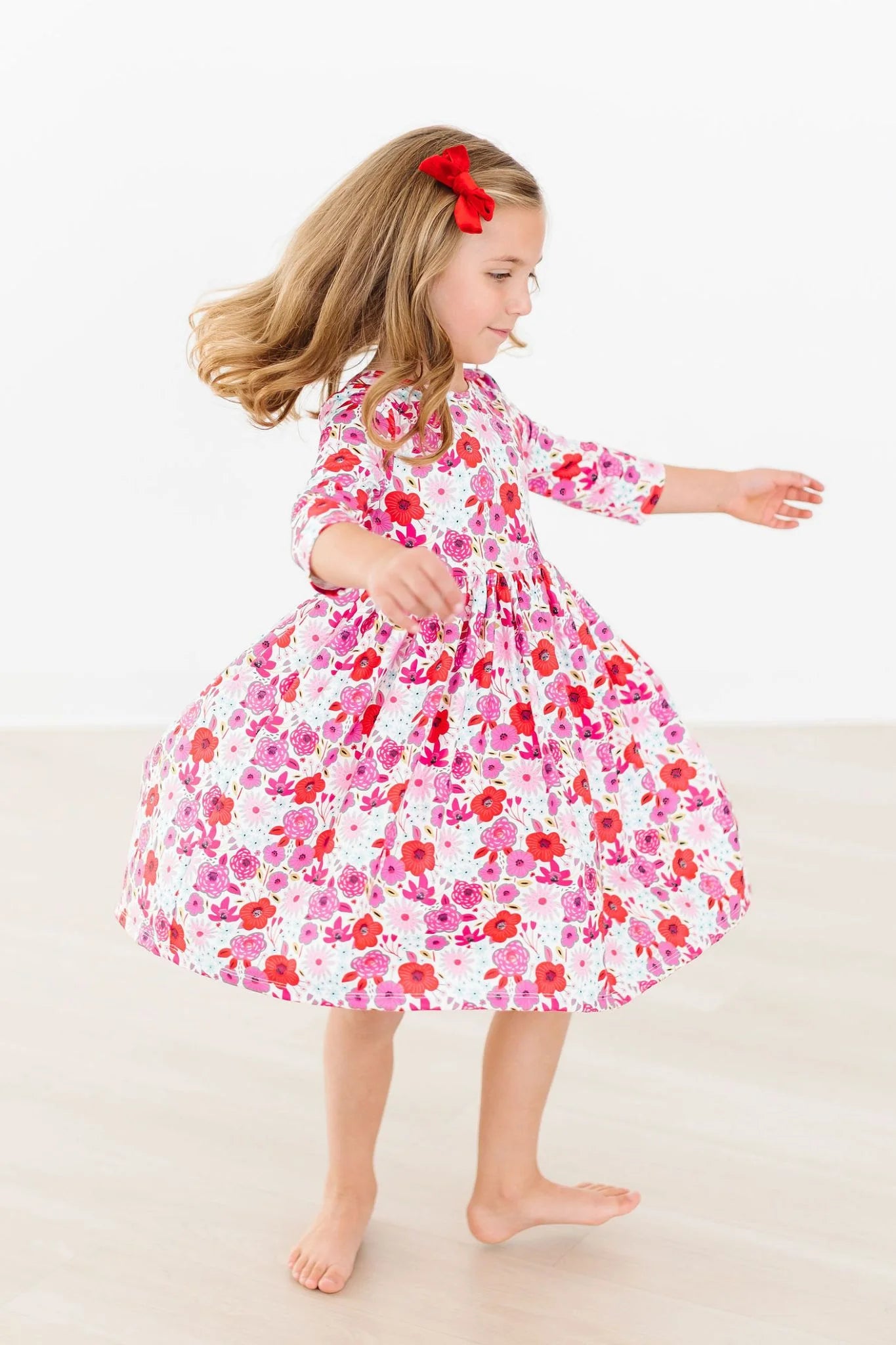 Mila & Rose Secret Garden 3/4 Pocket Twirl Dress