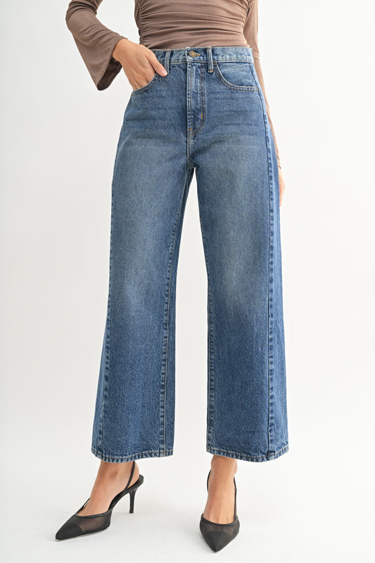 Shea Baby Barrel Twist Jean In Dark