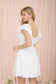 Show Out Mini Dress In White