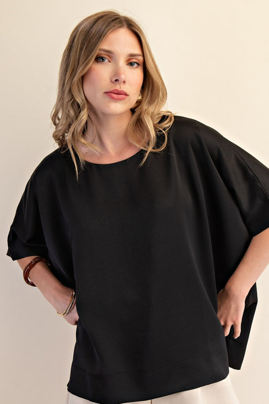 Soft Glam Pants Set In Black