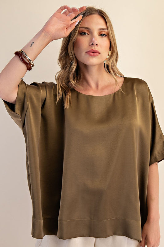 Soft Glam Pants Set In Olive