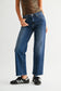 Sophia Mid Rise Slim Wide Leg In Dark Denim