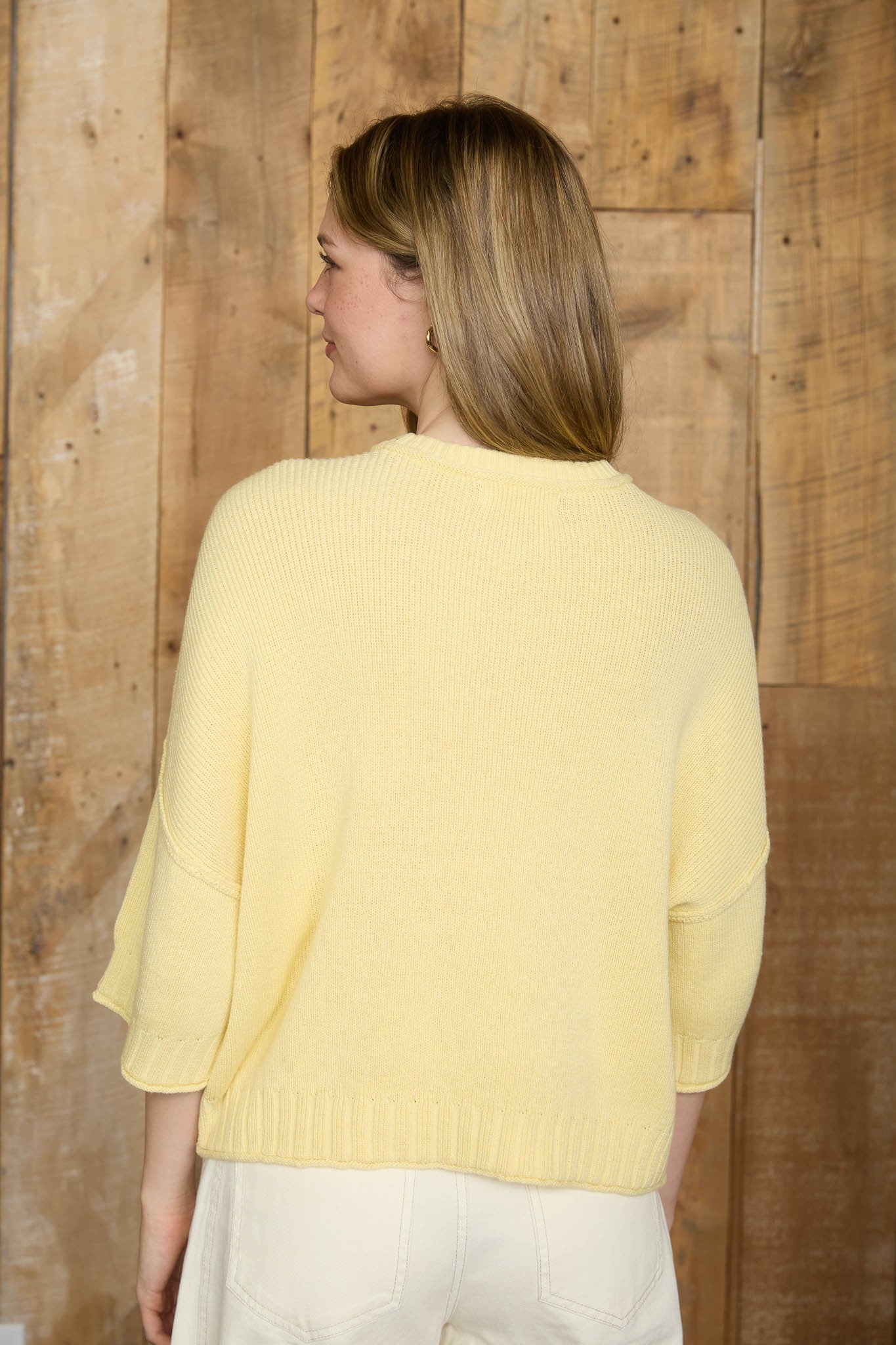 Spring Cozy Sweater In Butter Yellow