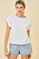Spring Season Cotton Top In White