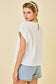Spring Season Cotton Top In White