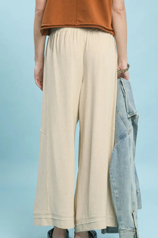 St. Marks Linen Pants In Oatmeal