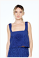 Stella Embroidered Tank Top In Navy