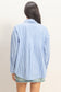 Sunday Stripes Poplin Shirt In Blue