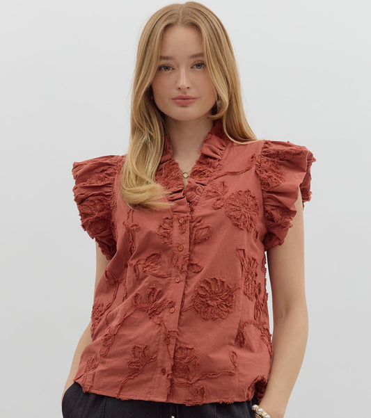 Grace Floral Stitched Top