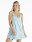 Tara Romper Dress In Light Blue