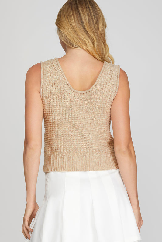 Sweater tank in Oatmeal