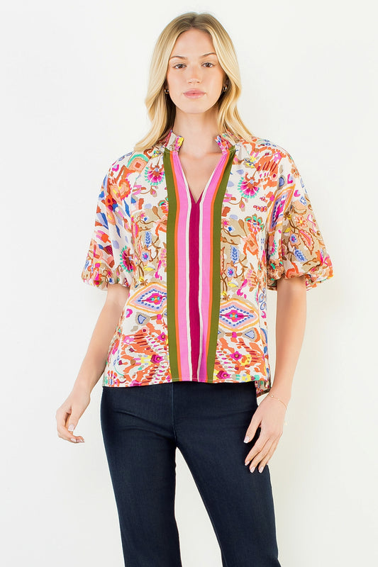The Evelyn Puff Sleeve top