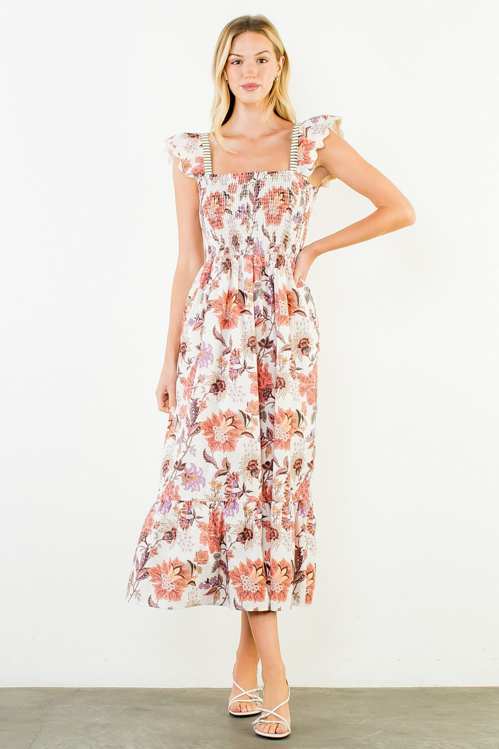 The Mallory Ruffle Sleeve Dress