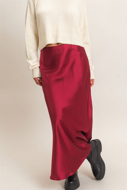 The Logan Satin Skirt