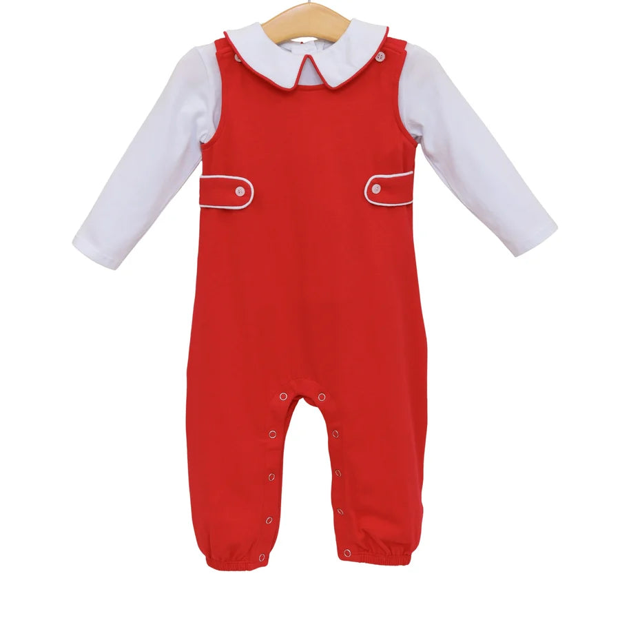 Trotter Street Elijah Jon Jon Set In Red