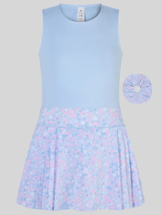 Tween Girls Tank & Skort Set In Serenity Sky