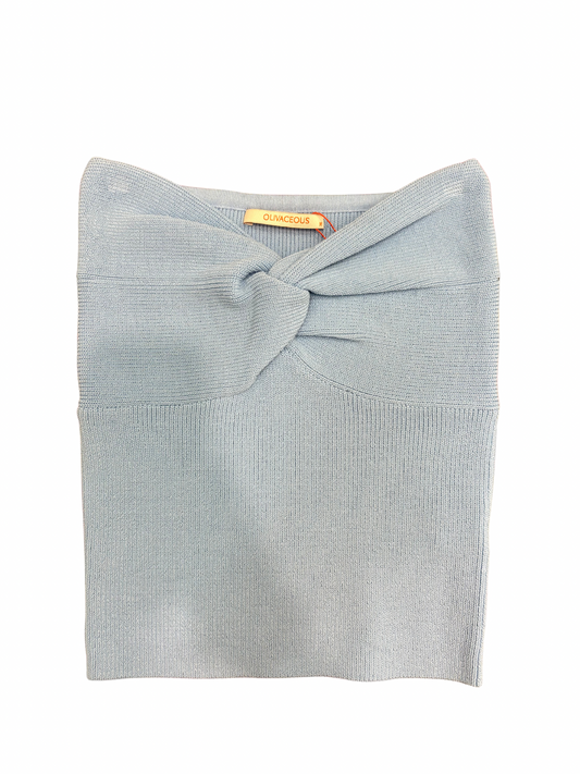 Laken Strapless Top In Cool Blue