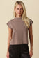 Valerie Cap Sleeve Crop Tee