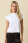 Valerie Cap Sleeve Crop Tee